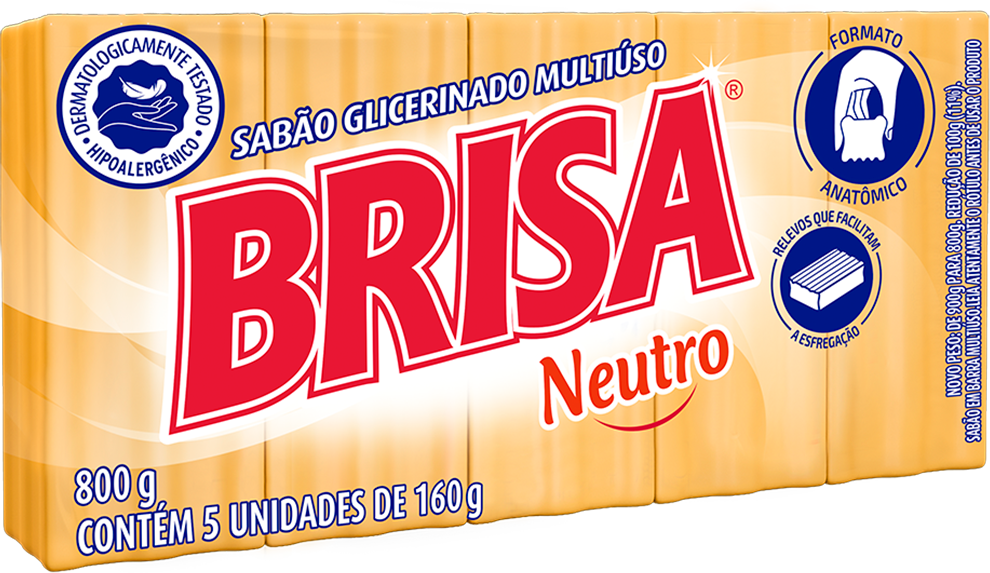 Sabao Pedaco Brisa Neutro 5x160g