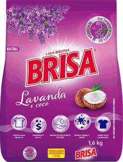 Sabao Em Po Brisa Lavanda E Coco Sachet 1,6kg