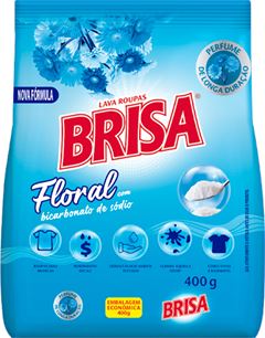 Sabao Em Po Brisa Floral E Bicarbonato Sachet 400g