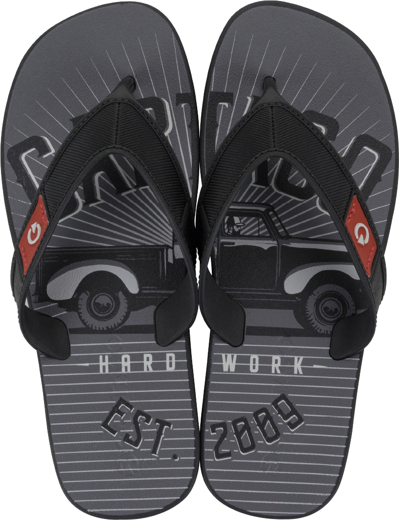 Sandalia Cartago Dakar Masc Adulto Preto/Preto/Vermelho