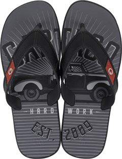 Sandalia Cartago Dakar Masc Adulto Preto/Preto/Vermelho