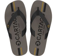 Sandalia Cartago Atlanta Masc Adulto Bege/Preto/Amarelo