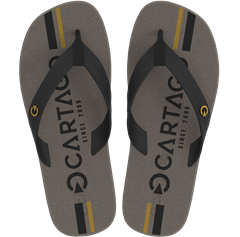 Sandalia Cartago Atlanta Masc Adulto Bege/Preto/Amarelo