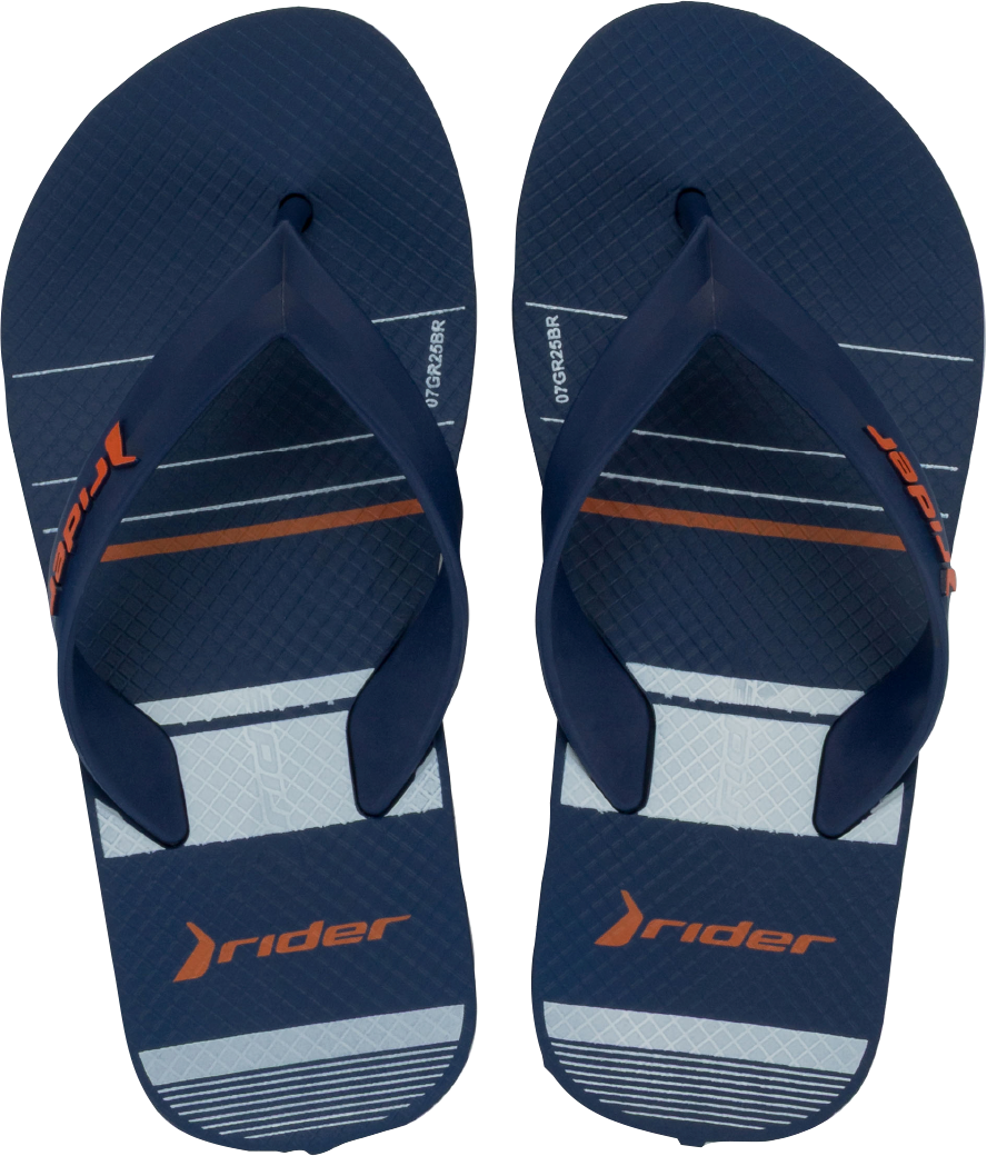 Sandalia Rider Feel Urban Masc Infantil Azul Escuro/Laranja