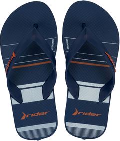 Sandalia Rider Feel Urban Masc Infantil Azul Escuro/Laranja