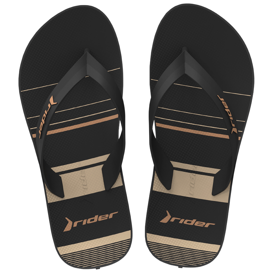 Sandalia Rider Feel Urban Masc Infantil Preto/Preto/Bege
