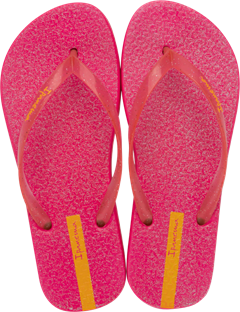 Sandalia Ipanema Glitter Fem Adulto Rosa Glitter/Amarelo