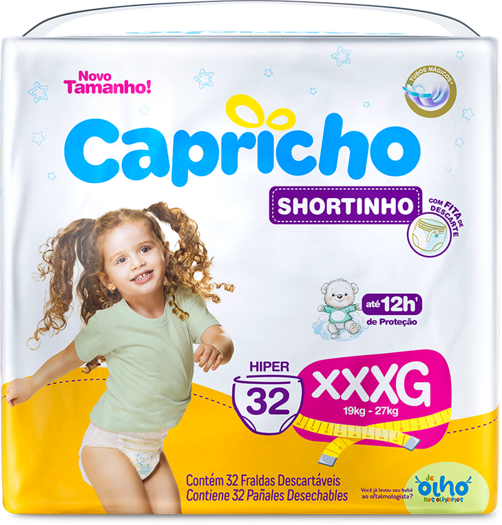 Fralda Capricho Pants Hiper Xxxg 32un