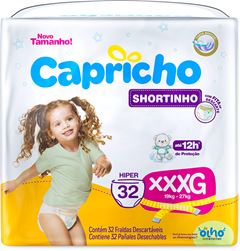 Fralda Capricho Pants Hiper Xxxg 32un