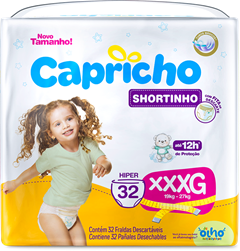 Fralda Capricho Pants Hiper Xxxg 32un