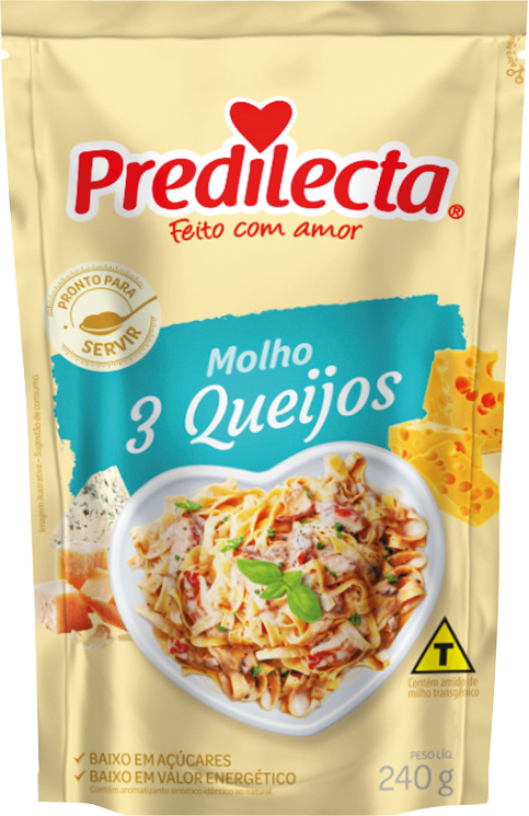 Molho Tres Queijos Predilecta 240g