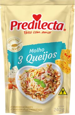 Molho Tres Queijos Predilecta 240g