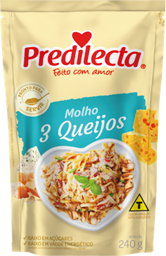 Molho Tres Queijos Predilecta 240g