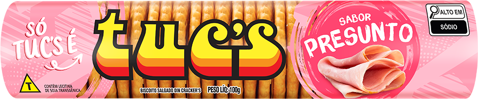 Biscoito Tucs Salgado Presunto 100g