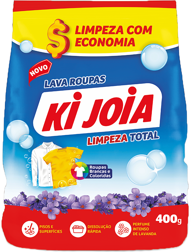 Sabao Em Po Ki Joia Limpeza Total Sachet 400g
