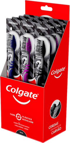 Escova Dental Colgate Zig Zag Carvao Lv12 Pg9