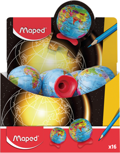 Apontador Maped Globo Com Deposito 1 Furo