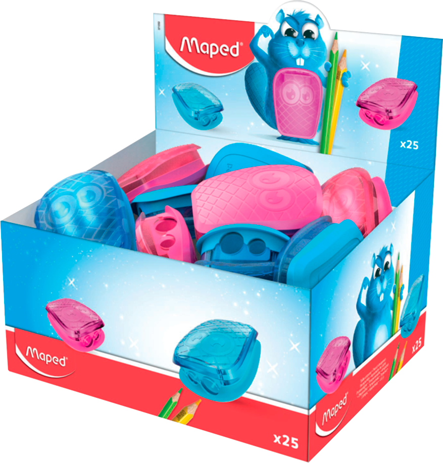 Apontador Maped Pulse Com Deposito 2 Furos Sortido