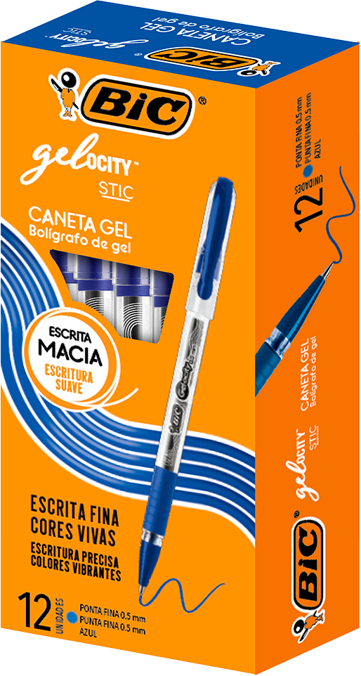Caneta Bic Esferografica Gelocity 0.5 Azul