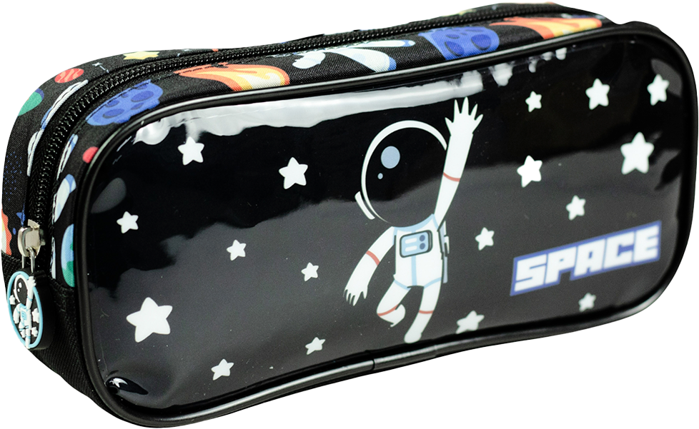 Estojo Kit Retangular Infantil Masculino Space