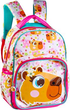 Mochila Kit Infantil Fem Premium Capivara