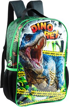 Mochila Kit Infantil Masc Premium Dino Rex
