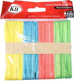 Palito Madeira Kit Para Picole Sortido