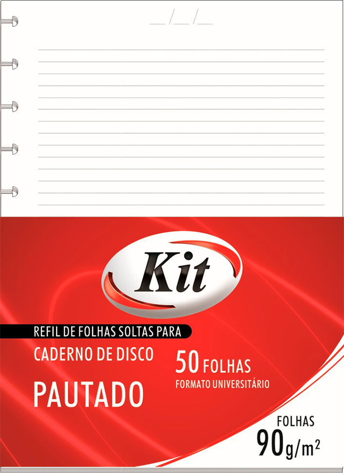 Refil Caderno Inteligente Kit 50fls