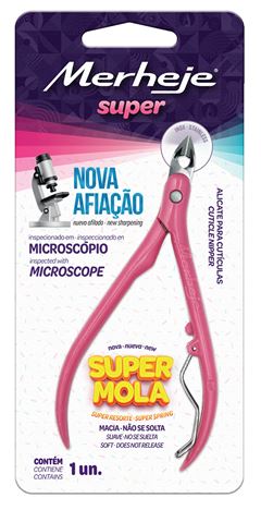 Alicate De Cuticula Merheje Basic Rosa