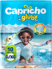 Fralda Capricho Piscina Gluby G/Xg 10un