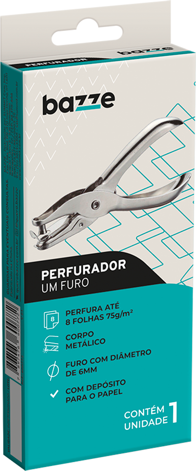 Perfurador Bazze Metal Para 8fls