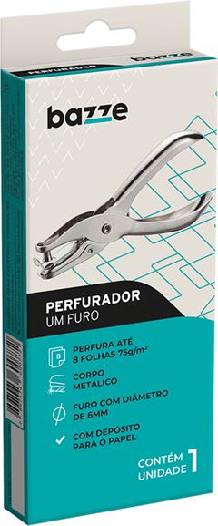 Perfurador Bazze Metal Para 8fls