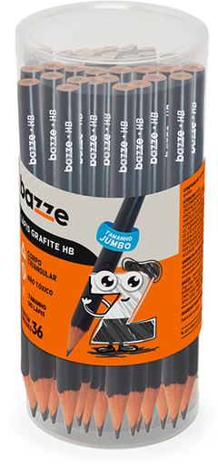 Lapis Grafite Bazze Hb Jumbo Pote