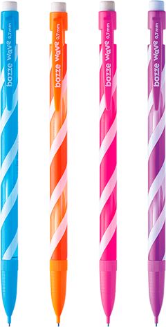 Lapiseira Bazze Wave 0.7mm Pote Sortido