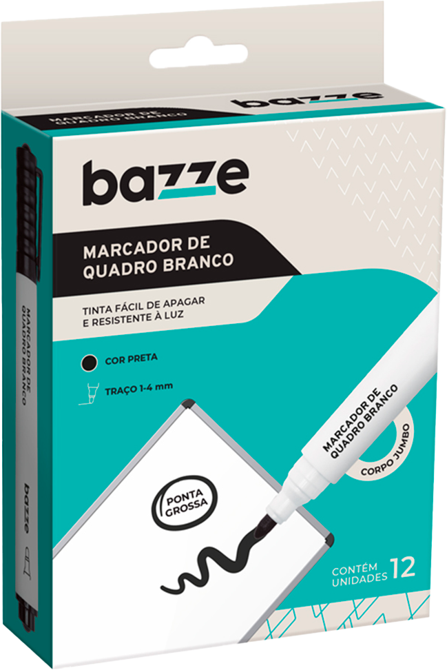 Marcador Quadro Branco Bazze Preto