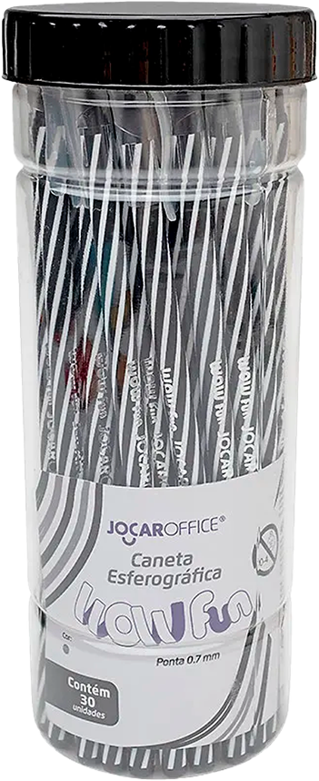 Caneta Leoleo Esferografica Wow 0.7 Preta Pote