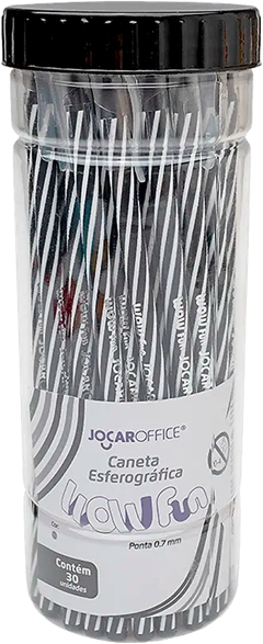 Caneta Leoleo Esferografica Wow 0.7 Preta Pote