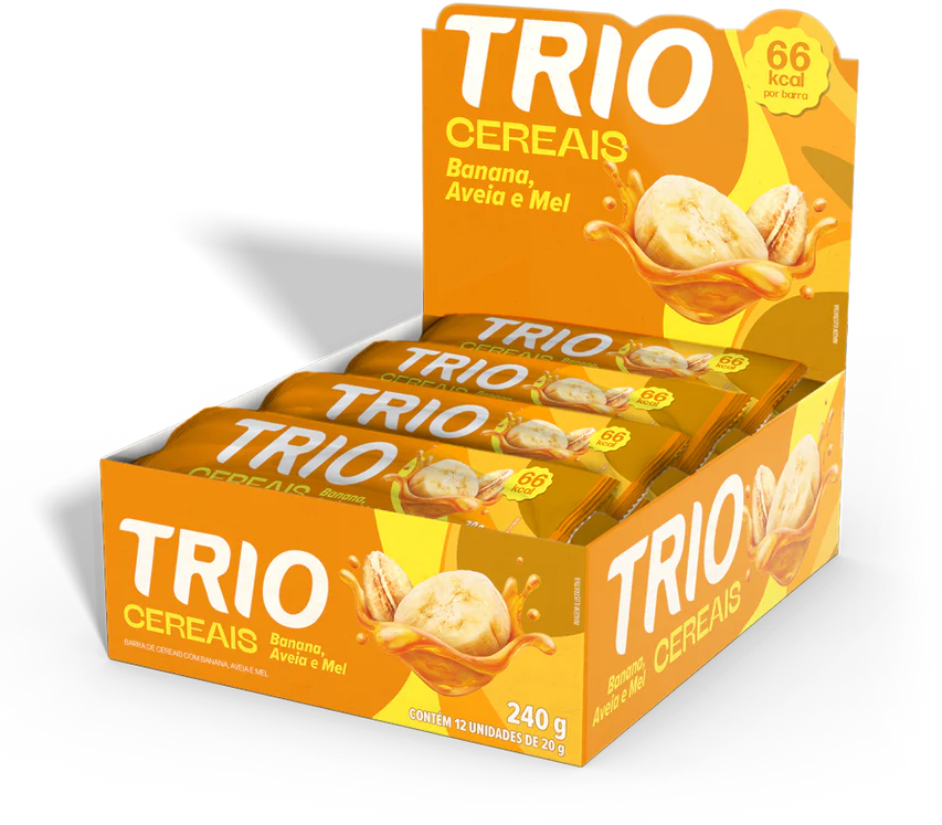 Barra De Cereal Trio Banana Aveia Mel 20g