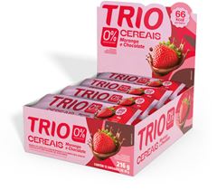 Barra De Cereal Trio Morango E Chocolate Zero 18g