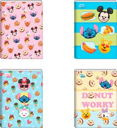 Caderno Jandaia Universitario Disney Emoji Cd Cost 80fls