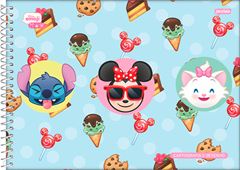 Caderno Jandaia Cartografia Disney Emoji Cd Esp 80fls