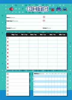 Caderno Jandaia Universitario Bits Cd 1m 80fls