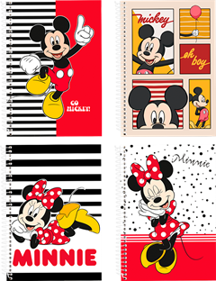 Caderno Culturama Universitario Mickey Minnie Cd 1m 80fls