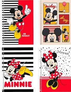 Caderno Culturama Universitario Mickey Minnie Cd 10m 160fls