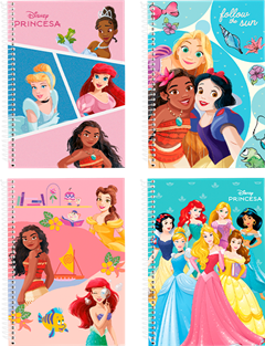 Caderno Culturama Universitario Princesas Cd 1m 80fls