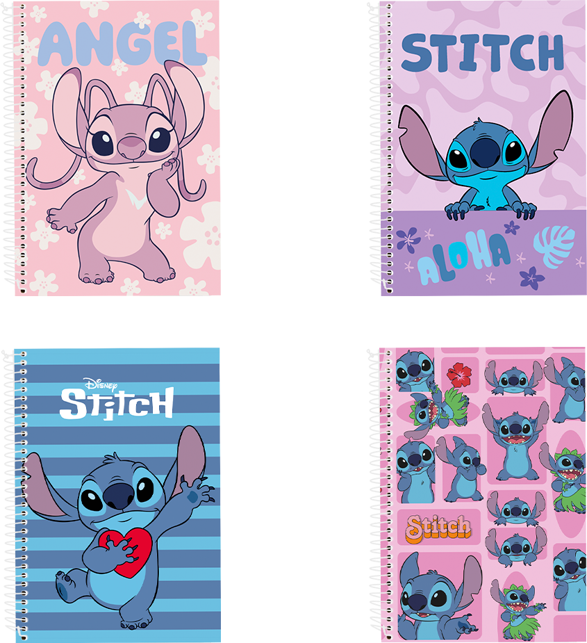 Caderno Culturama Universitario Stitch Cd 1m 80f