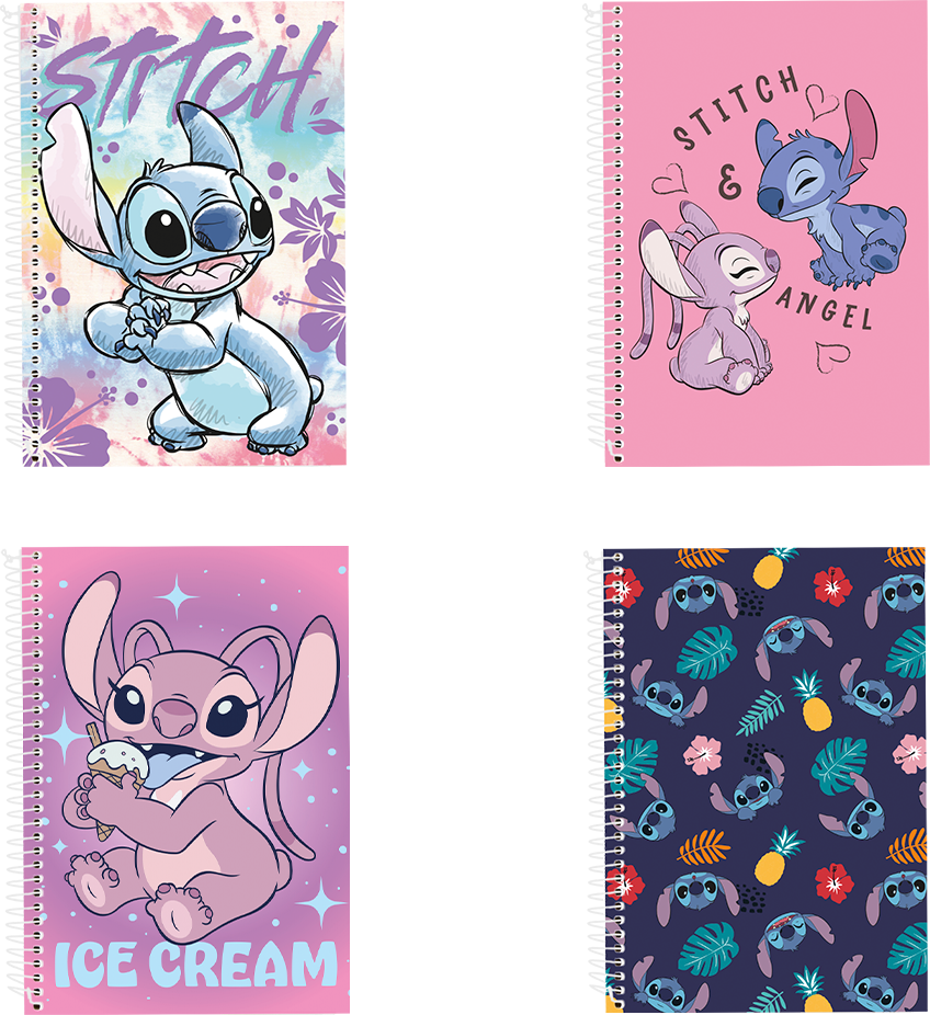 Caderno Culturama Universitario Stitch Cd 10m 160f