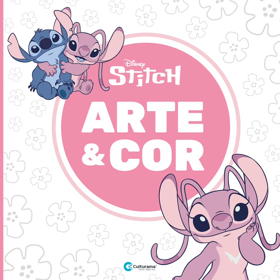 Livro Colorir Culturama Stitch Angel Arte&Cor Cd 36f