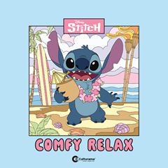 Livro Colorir Culturama Stitch Comfy Relax Cd 48fls