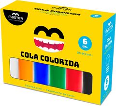 Cola Colorida Master 6 Cores 25g